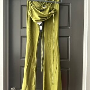 Fashion Nova Olive Ruched Pants